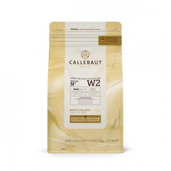 Czekolada biała w pastylkach Callebaut 1 kg