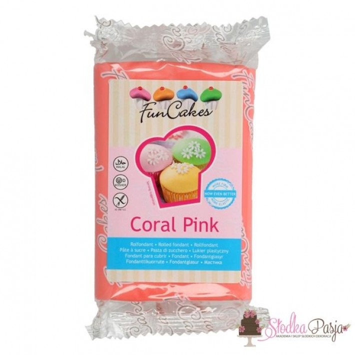 Masa cukrowa Fun Cakes 250 g - Coral Pink
