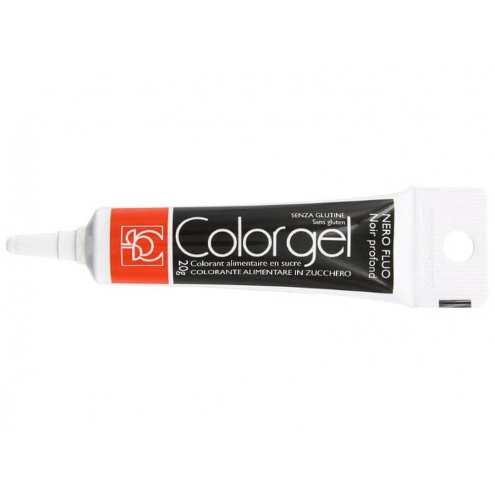 Barwnik spożywczy w żelu Colorgel Modecor 20 g - Czarny/Nero fluo