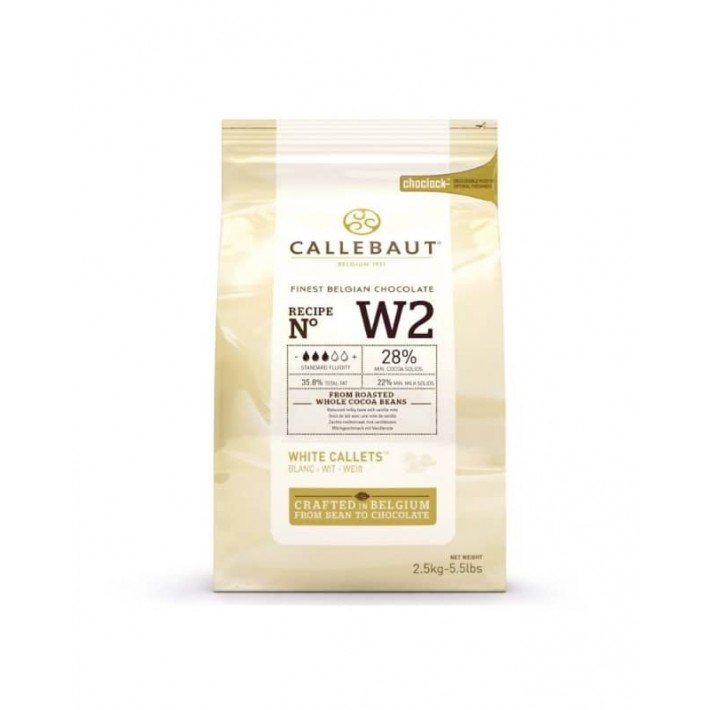 Czekolada Callebaut biała w pastylkach - 2,5 kg