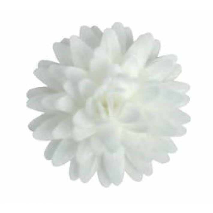 Dekoracja na tort Stokrotka pomponikowa biała - 12 waflowych kwiatków, idealnych do zdobienia tortów i deserów, jadalne i lekkie