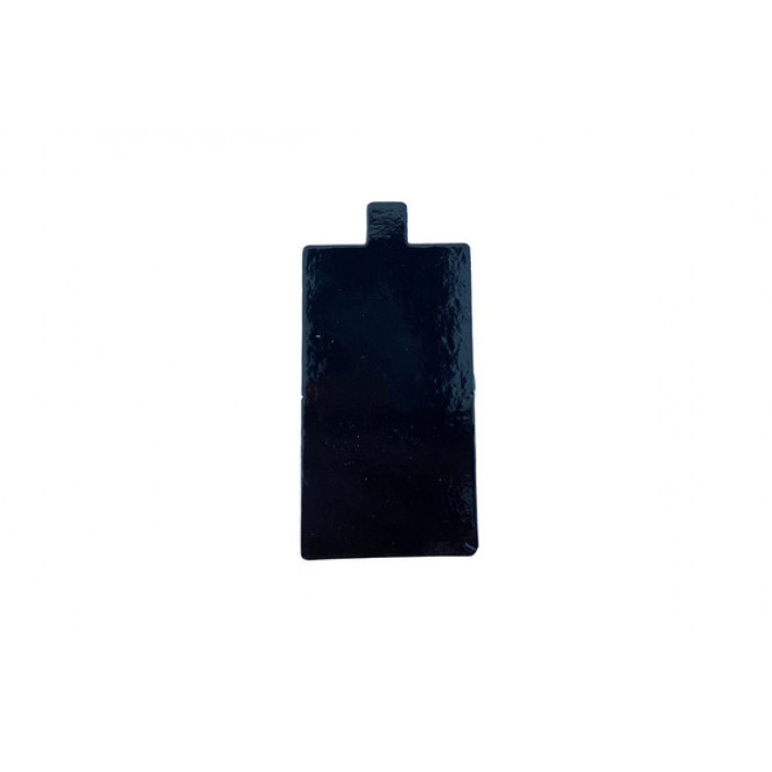 Podkład bankietówka do monoporcji, cakesicles, czarny - 12 x 7 cm
