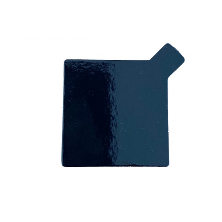 Podkład bankietówka do monoporcji, cakesicles, czarny - 8 x 8 cm