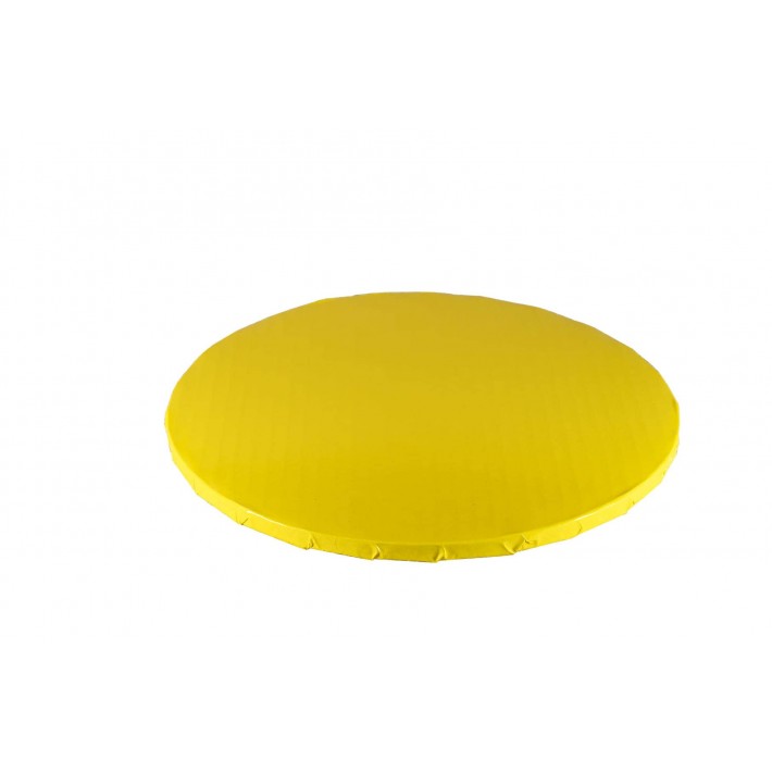 Podkład pod tort 25 cm - żółty