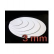Podkład pod tort Aleksander Print grubość 0,3 cm biały okrągły 5 szt - 30 cm