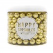 Posypka cukrowa Happy Sprinkles Gold Metallic Choco M - złota