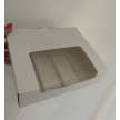Pudełko na eklery, cakesicles z okienkiem JS 4 szt. - białe
