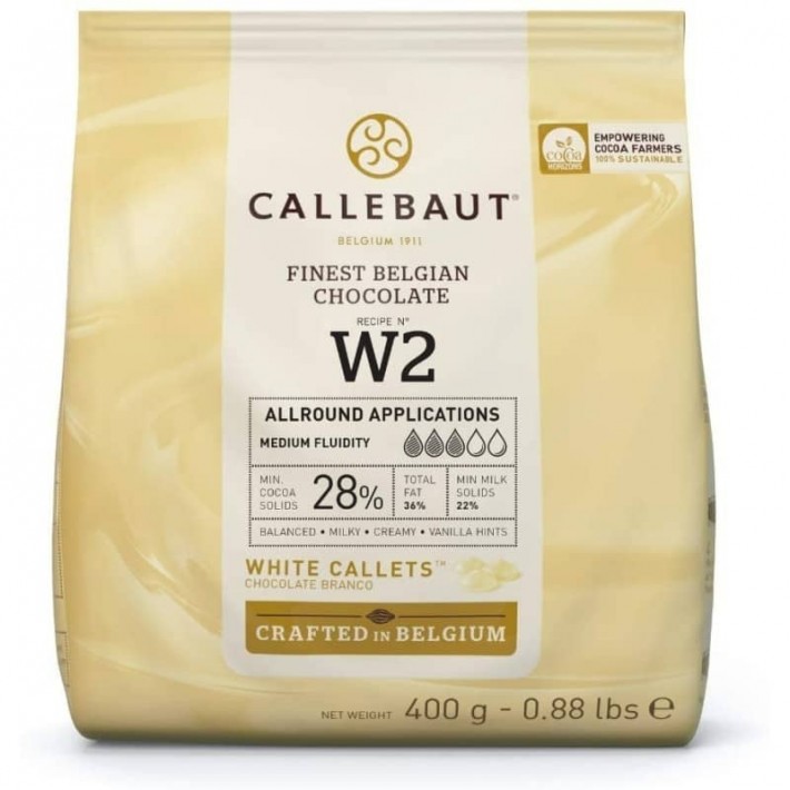 Czekolada Callebaut biała W2 w pastylkach - 400 g