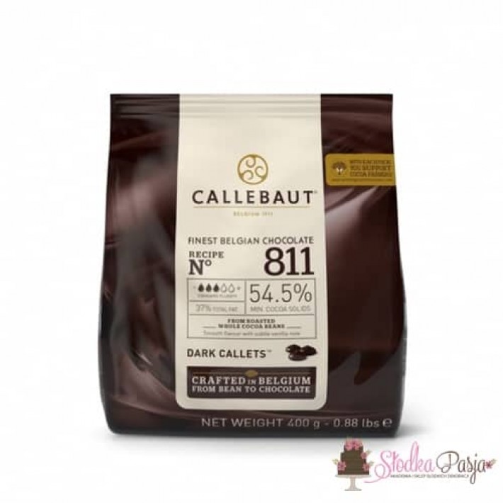 Czekolada Callebaut ciemna 811 w pastylkach - 400 g