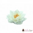 Dekoracja na tort Kwiat Lotosu biały waflowy - 15 szt