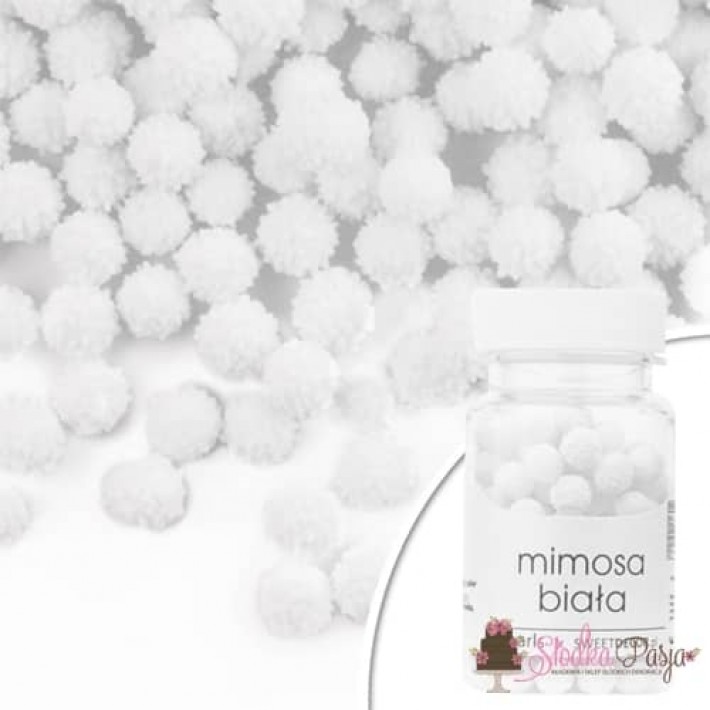 Posypka cukrowa Pearls 40 g - Mimoza biała