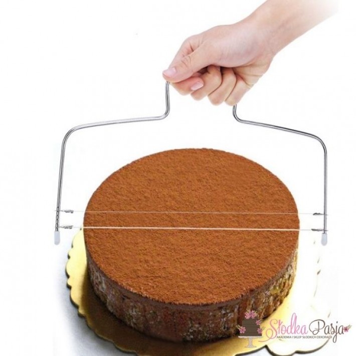 Nóż strunowy do cięcia ciast tortów biszkoptów - 31 cm